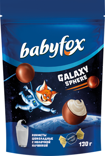 

Конфеты шоколадные Babyfox Galaxy Sphere с молочной начинкой 130 г