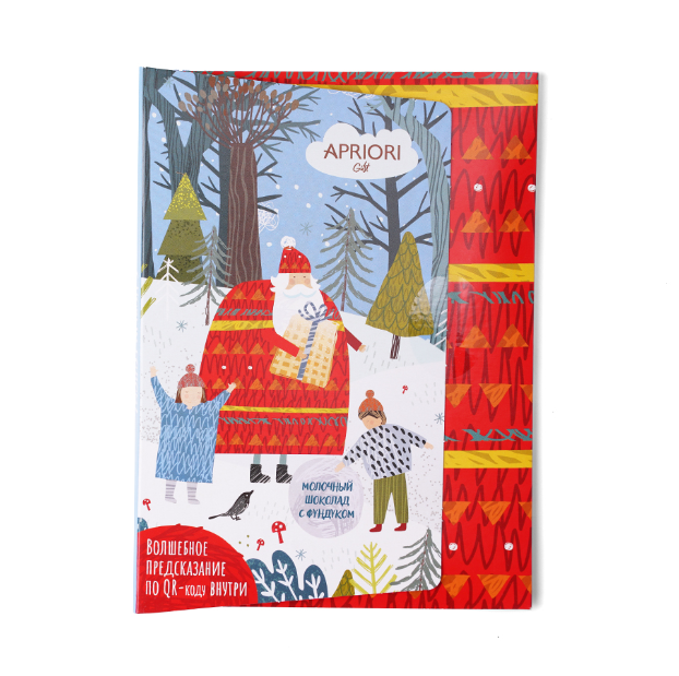 

Молочный шоколад с фундуком Верность качеству Открытка Дед Мороз 72 г