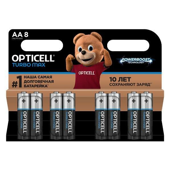 

Батарейки Opticell Turbo Max АА 8 шт.