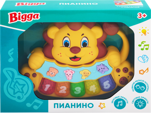 

Игрушка Bigga Пианино со световыми и звуковыми эффектами Арт. ZH303467/ZH303462