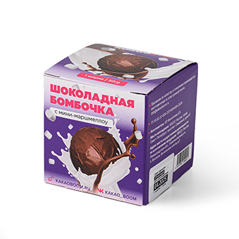 

Бомбочка шоколадная КакаоБум! с маршмеллоу и какао 30 г
