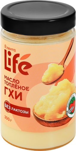 

Масло Гхи Лента Life топленое 99% 300 г