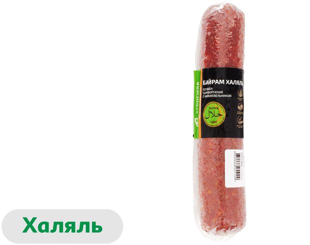 

Колбаса Агросила сырокопченая Байрам халяль с можжевельником 360 г