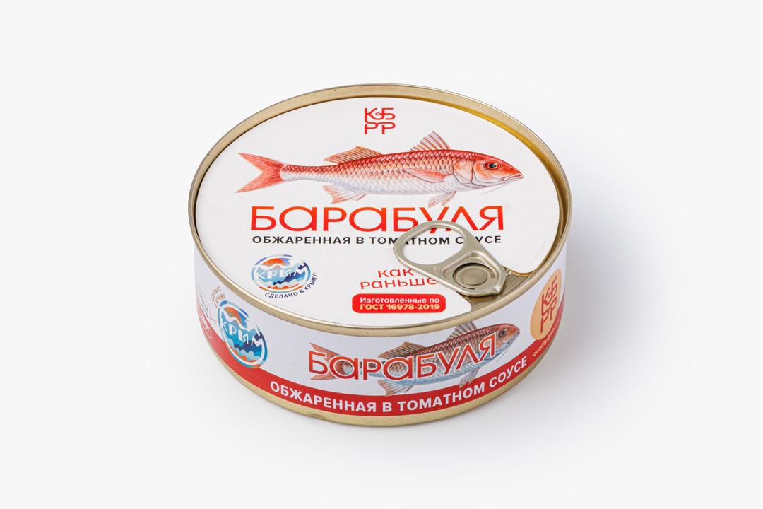 

Барабуля Курильский берег обжаренная в томатном соусе 240 г