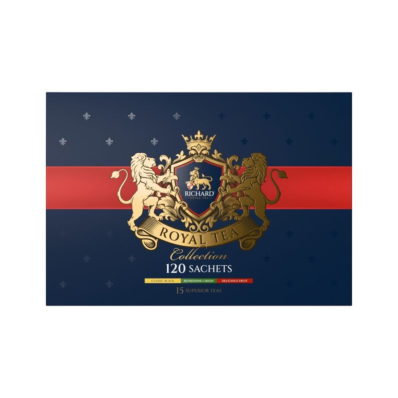 

Чайный набор Richard Королевская чайная коллекция (Royal Tea Collection) ассорти в пакетиках 120 шт 230.4 г