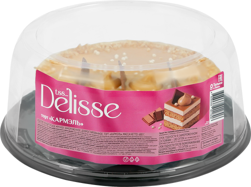 

Торт Delisse Кармэль замороженный 680 г