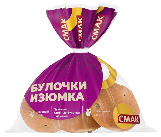

Булочки Смак Изюмка высший сорт 160 г