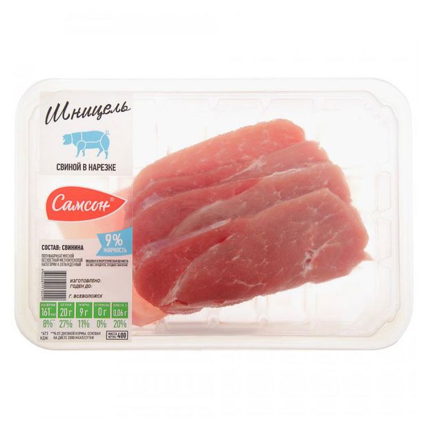 

Шницель из свинины Самсон охлажденный 400 г