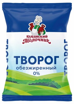 Творог Кубанский Молочник Уманский обезжиренный 0% 180 г