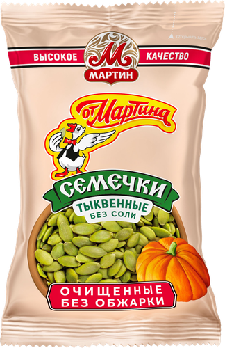 

Семечки От Мартина тыквенные очищенные не обжаренные без соли 100 г
