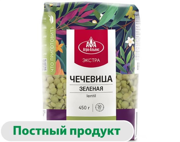 

Чечевица Агро-Альянс Экстра элитная зеленая 450 г
