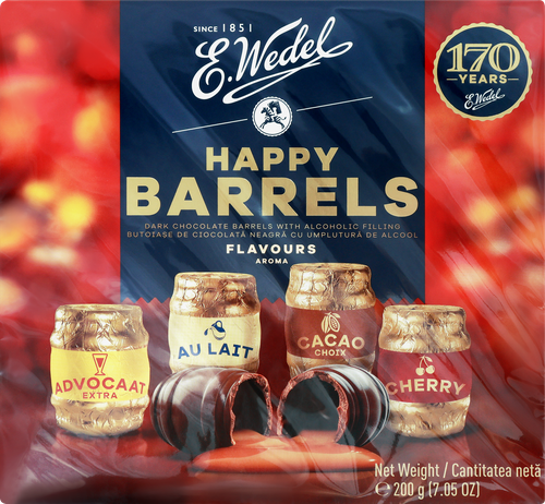

Конфеты E.Wedel Happy Barrels Ассорти с ликерами 200 г