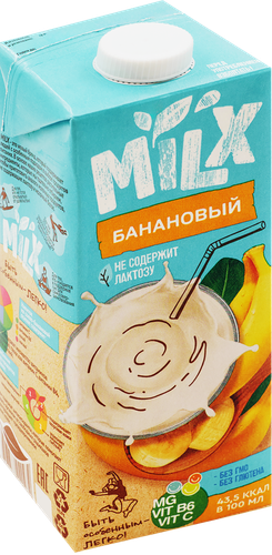 

Напиток растительный Milx соево-банановый 1.1% 1 л