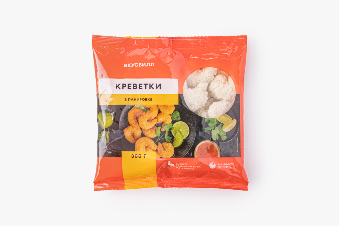 

Креветки ВкусВилл в панировке 300 г