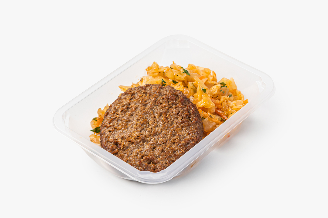 

Капуста тушёная ВкусВилл с котлетой растительной и петрушкой 292 г