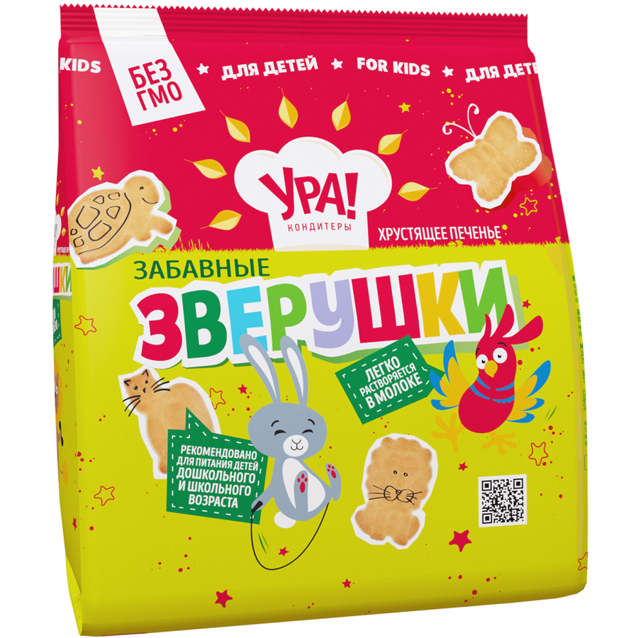 

Печенье Ура! Кондитеры Забавные зверушки 250 г