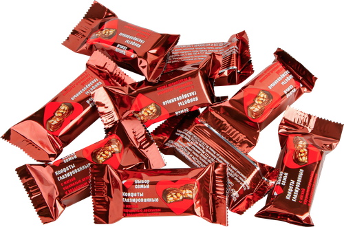 

Конфеты Выбор семьи карамель с арахисом и воздушным рисом вес