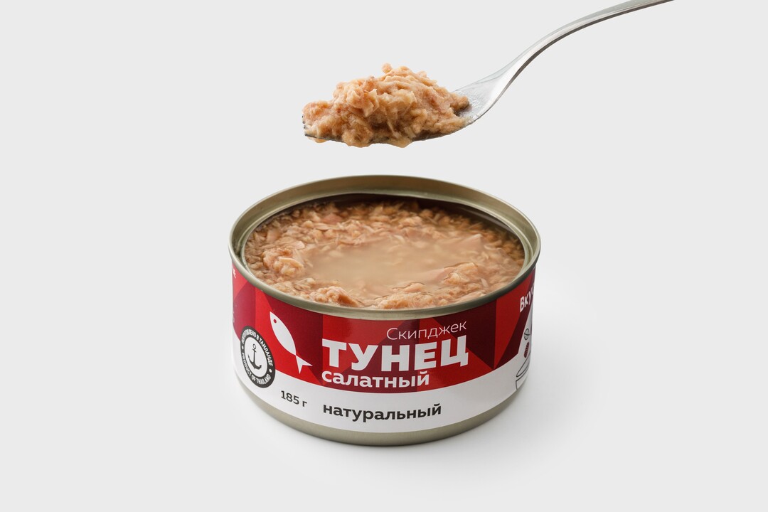 

Тунец салатный натуральный 185 г