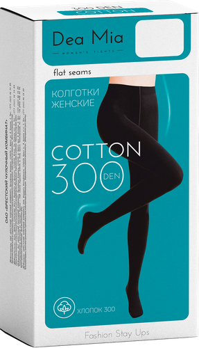 

Колготки женские Dea Mia Cotton den 300 Nero р. 5