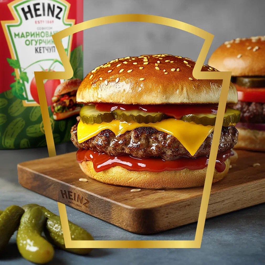 

Кетчуп томатный Heinz маринованные огурчики 320 г