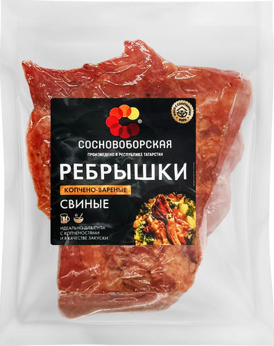 

Ребрышки свиные Сосновоборская копчено-вареные весовые