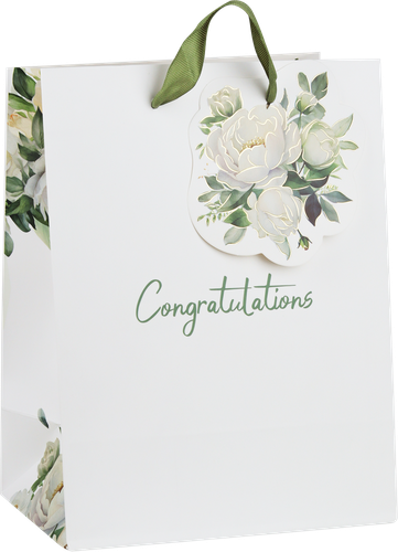 

Пакет подарочный City Home Trade Peony премиум 22.7 х 18 х 10 см 1 шт.