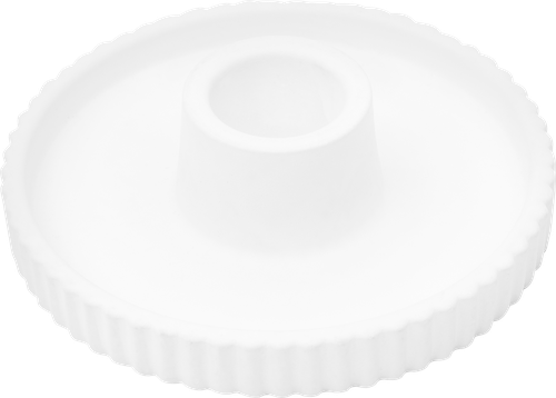 

Подсвечник Homeclub рельеф белый 9.7 x 9.7 x 2.8 см