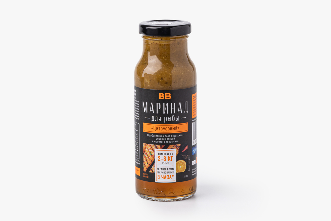 

Маринад для рыбы ВкусВилл Цитрусовый 240 г