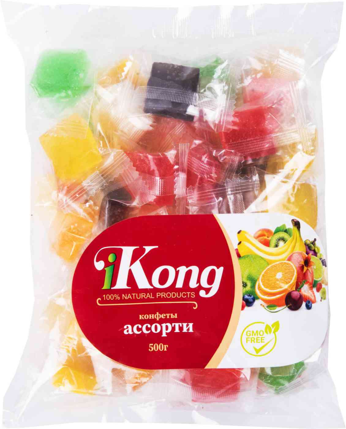 

Кубики фруктовое ассорти 500 г