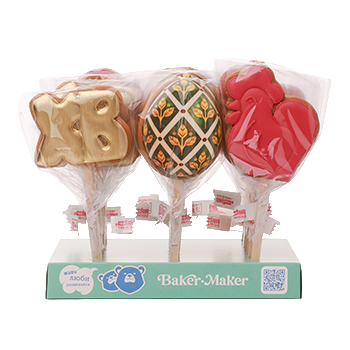 

Мини-пряник Baker-Maker Пасха медовый с глазурью 1 шт. 30 г дизайн в ассортименте