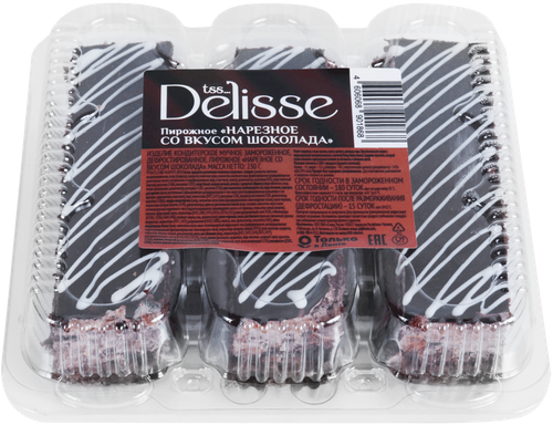 

Пирожное Delisse нарезное со вкусом шоколада 230 г
