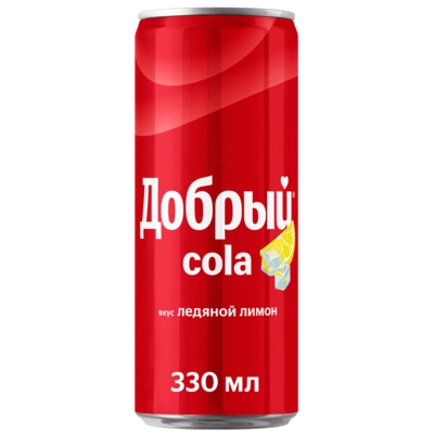 Напиток Добрый Кола (Cola) Ледяной лимон газированный 330 мл