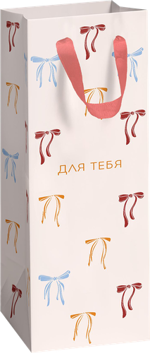 

Пакет подарочный City Home Trade Cherry Lady под бутылку 12 х 38 х 10 см 1 шт.