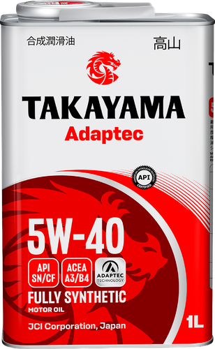 

Масло моторное синтетическое Takayama API SN/CF 5W-40 1 л.