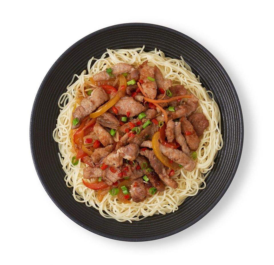 

Лапша Азбука Вкуса по-сычуаньски со свининой и соусом Гальби 250 г