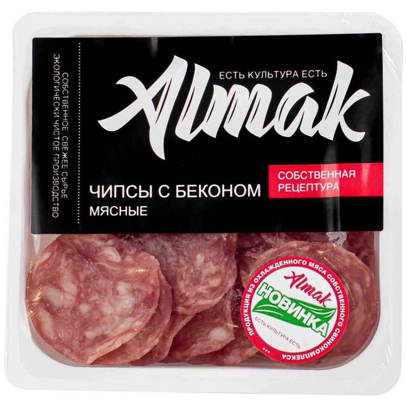 

Чипсы Almak мясные с беконом 40 г