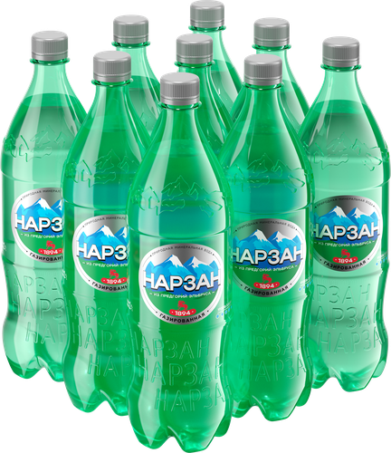 

Вода минеральная Нарзан газированная 1 л