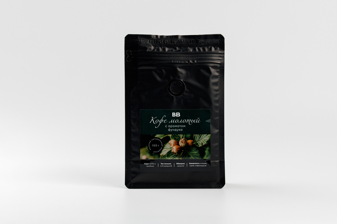 

Кофе ВкусВилл натуральный жареный молотый с ароматом фундука 150 г