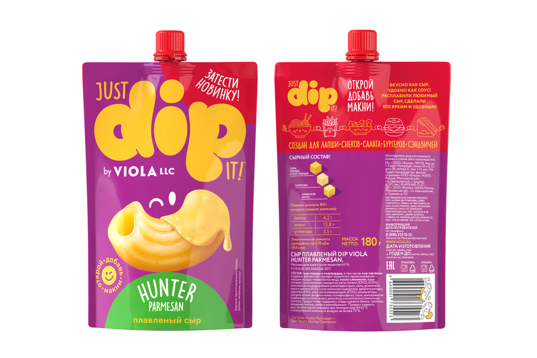 

Сыр плавленый Viola Just Dip It Пармезан 45% 180 г