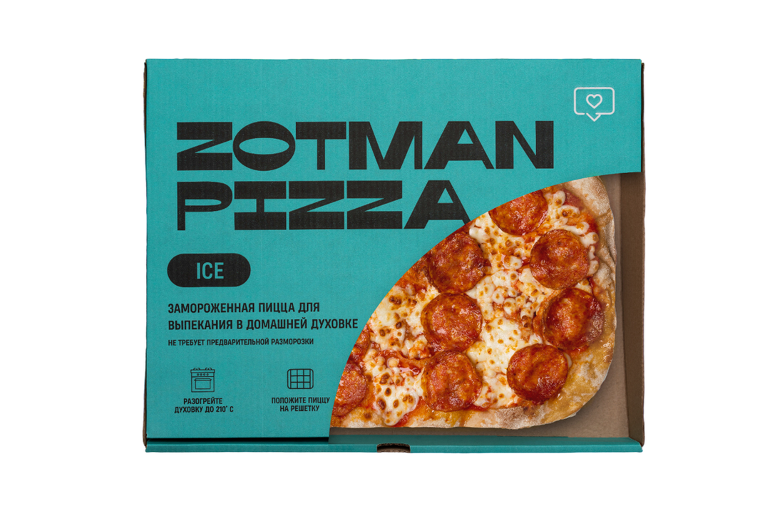 

Пицца Zotman pizza Пепперони замороженная 400 г дизайн упаковки в ассортименте