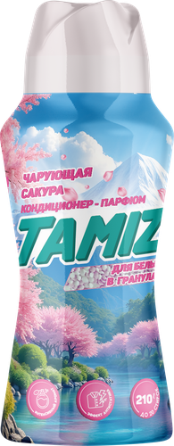

Кондиционер-парфюм для белья Tamiz Чарующая сакура в гранулах 210 г