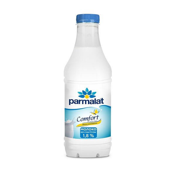 Молоко Parmalat безлактозное пастеризованное 1.8% 900 мл