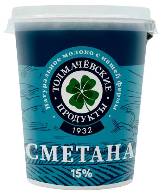 

Сметана Толмачёвские продукты 15% 300 г