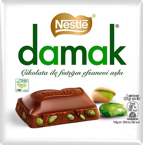 

Шоколадная плитка Nestle Damak с орехами 60 г