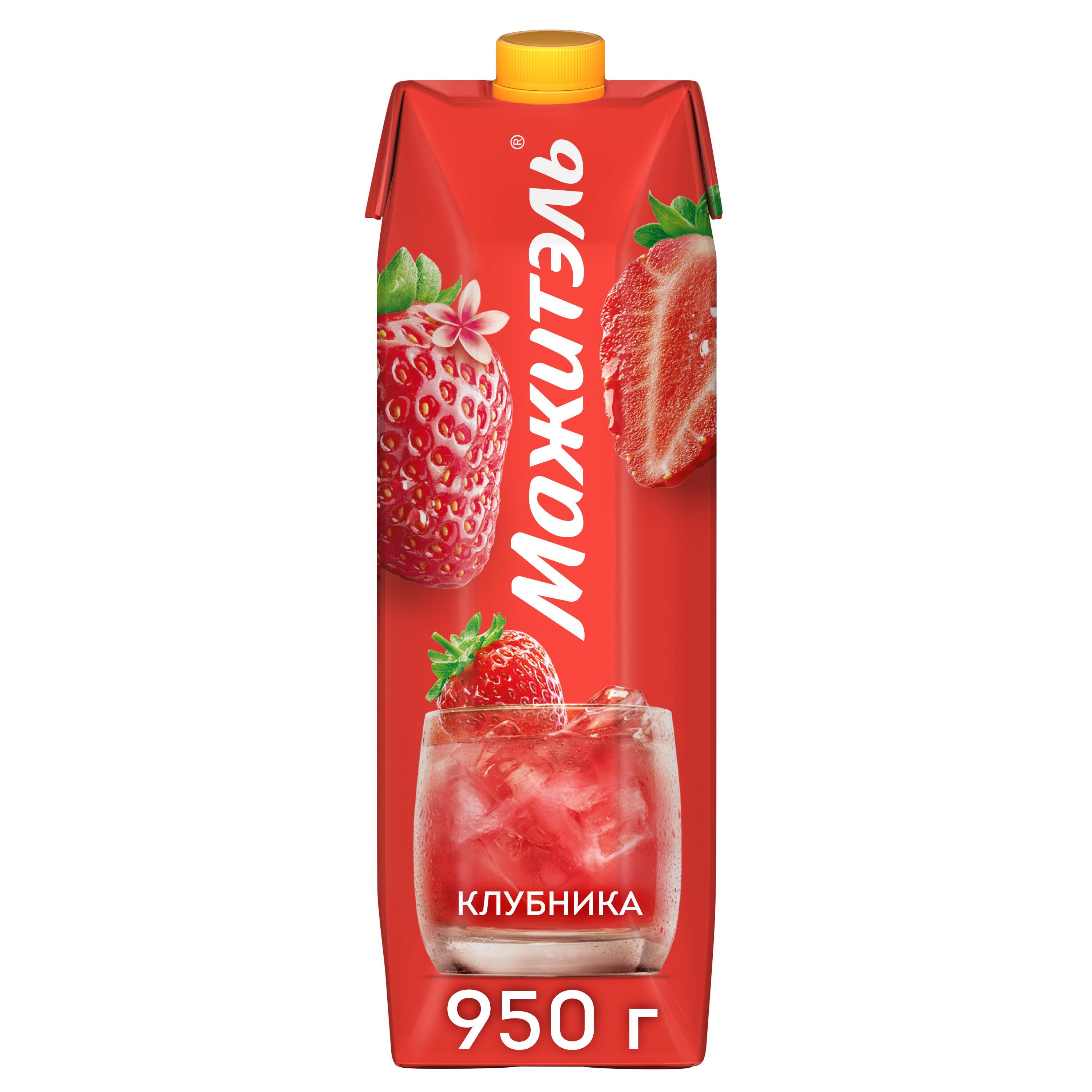 

Коктейль сывороточно-молочный Мажитэль с соком и с витаминами Клубника 950 г