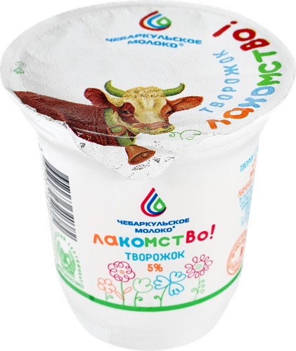 

Творожок Чебаркульское молоко Лакомство 5% 150 г