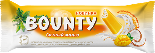 

Мороженое эскимо Bounty Сочный манго 64 г