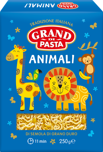 

Макароны Grand Di Pasta Animali 250 г