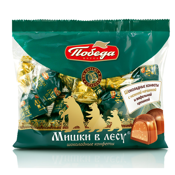 Конфеты шоколадные Победа вкуса Мишки в лесу, 200 г