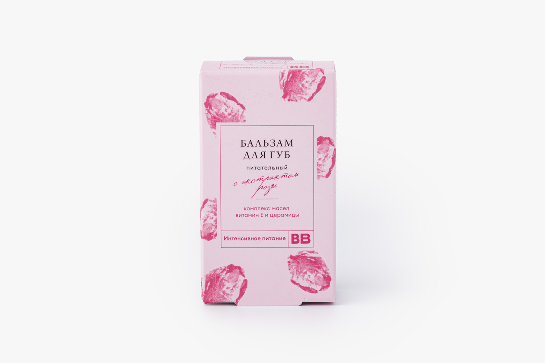 

Бальзам для губ ВкусВилл питательный с экстрактом розы 5 г